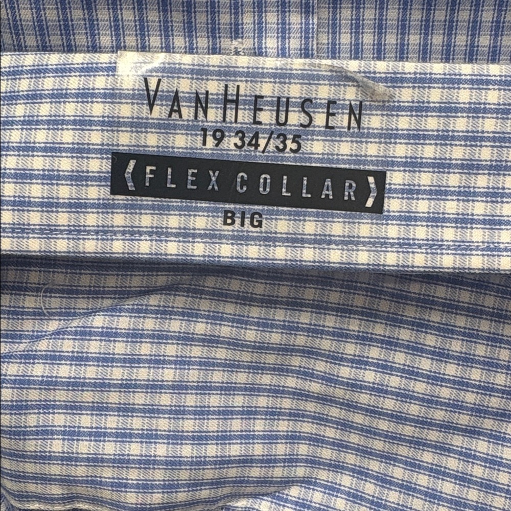 Van Hueson Big and Tall Checkered Shirt - Picture 6 of 6